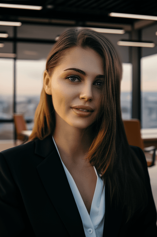 Professional headshot created by the free AI headshot generator